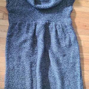 XHILIRATION Cowl Neck Chunky Knit XL Sweater Dress Gray